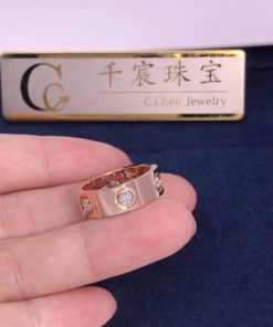 Cartie Love Ring 6 Diamonds Rose Gold Diamonds B4097500