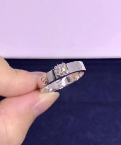 Cartie Love Solitaire Ring White Gold Diamond N4723700