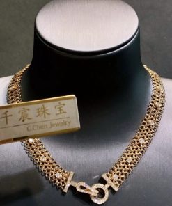 Cartier Agrafe R??sille Necklace N7424294