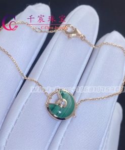 Cartier Amulette De Cartier Bracelet XS Model Malachite Diamond B6047117