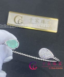 Boucheron Serpent Boh??me Bracelet, 2 S Motifs pear aquaprase JBT00908