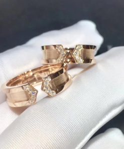 Cartier Double C Wedding Band Diamonds B4044200