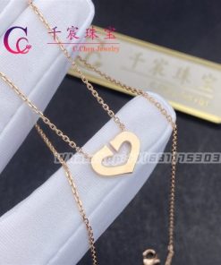 Cartier Heart Necklace Rose Gold