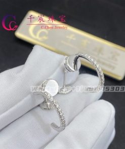 Cartier Juste Un Clou Earrings White Gold Diamonds B8301431