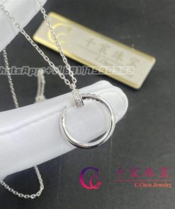 Cartier Juste Un Clou Necklace In 18K White Gold And Diamonds B7224892