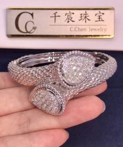 Boucheron Serpent Boh??me Bracelet L Motif White Gold