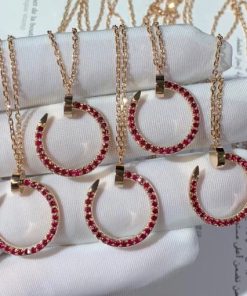 Cartier Juste Un Clou Necklace Red Gems Necklace B7224778