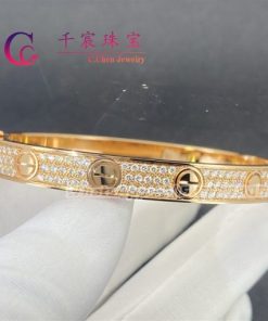 Cartier Love Bracelet Diamond-paved Rose Gold N6710817