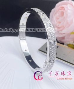 Cartier love Bracelet Diamond-paved White Gold N6033602