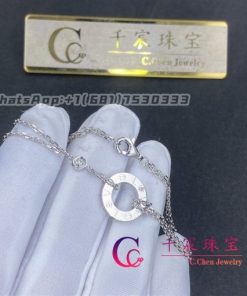 Cartier Love Bracelet White Gold, Diamonds B6038100