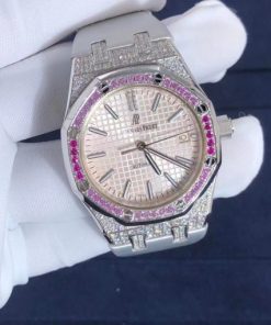 Audemars Piguet Royal Oak Reference 15452BC.ZY.D007VE.01 White Gold Automatic Wristwatch with Date