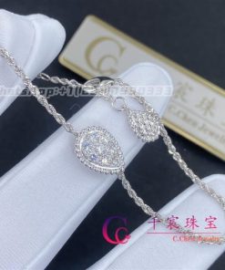 Boucheron Serpent Boh??me Bracelet S Motif in 18k White Gold JBT00362M