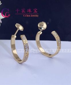 Cartier Love Earrings Yellow Gold