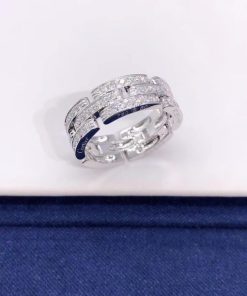 Cartier Maillon Panth?re Ring 3 Diamond-paved Rows B4111700