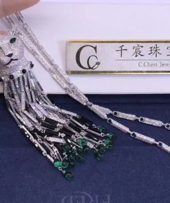 Cartier Panth??re De Cartier Necklace set with emeralds,onyx,diamonds HP700480