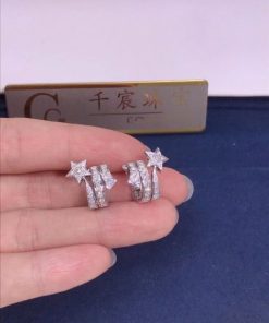 Chanel Com??te ?toile Filante Earrings White Gold, Diamonds J10814