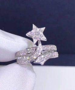 Chanel Com??te ?toile Filante Ring White Gold Diamonds J10812