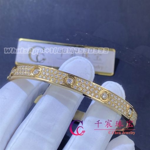 Cartier LOVE bracelet, classic model, paved, 12 diamonds N6724317 - 图片 2