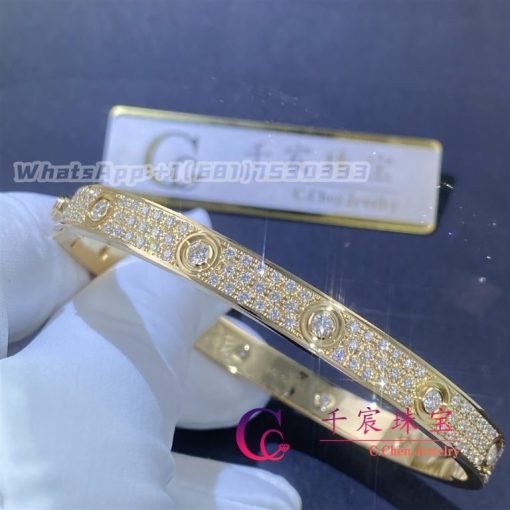 Cartier LOVE bracelet, classic model, paved, 12 diamonds N6724317 - 图片 3
