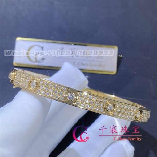 Cartier LOVE bracelet, classic model, paved, 12 diamonds N6724317 - 图片 4